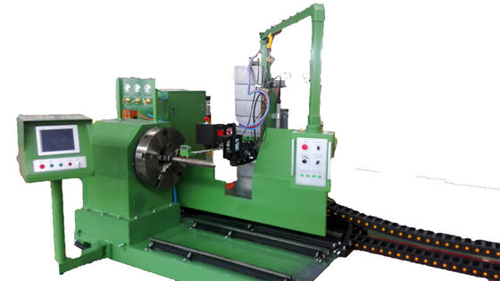Green Flame CNC Pipe Profile Cutting Machine For Steel Structure Or Pressure Vessel