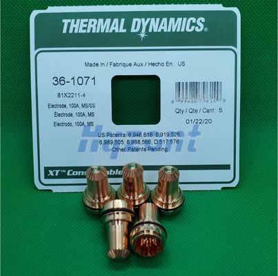100A stainless steel  36-1071 Plasma Torch Consumables