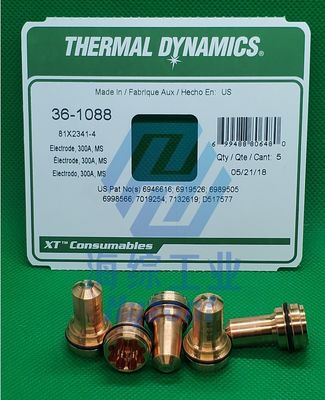 36-1088 300A Thermal Dynamics Plasma Tips Electrodes