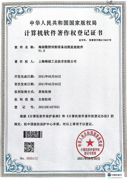 中国 Hyzont(Shanghai) Industrial Technologies Co.,Ltd. 認証